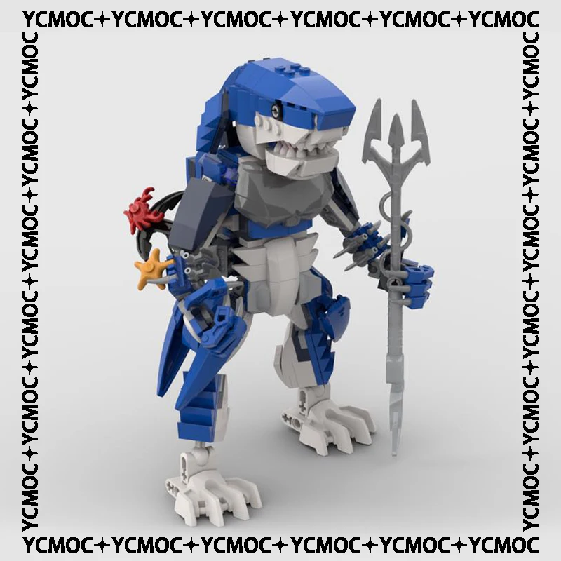 

YcMoc Building Blocks King of the Deep Sea Shark Technology Bricks DIY Toys For Kids Children Gifts