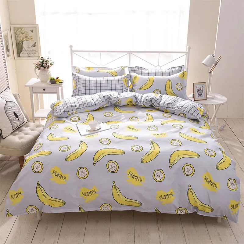 Aloe Cotton Pink Heart Bedding Set Cover Bed Sheets and Pillowcases Bet Queen Size Home Textile Full Comforter | Дом и сад