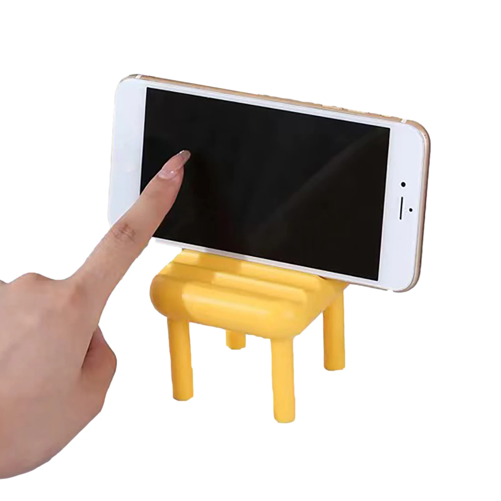 

Mobile Phone Holder Mini Creative Cellphone Stand Portable Chair Shape Phone Mount Multi-Angle Cradle Comfortable Eye Protection