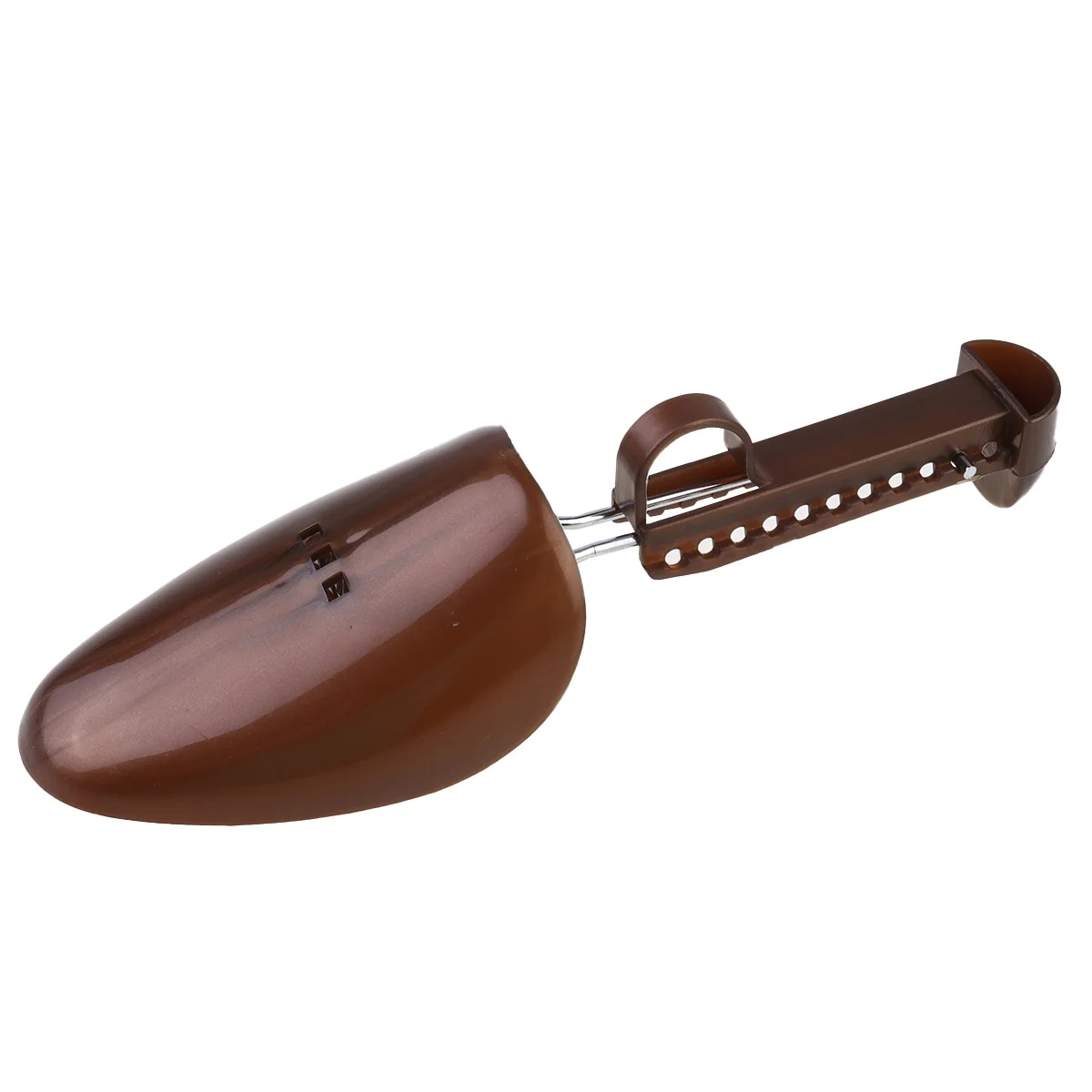 

2 Pairs Male Plastic Shoe Tree Adjustable Spring Shoe Brace Household Shoes Stretcher for Home Use (Coffee)