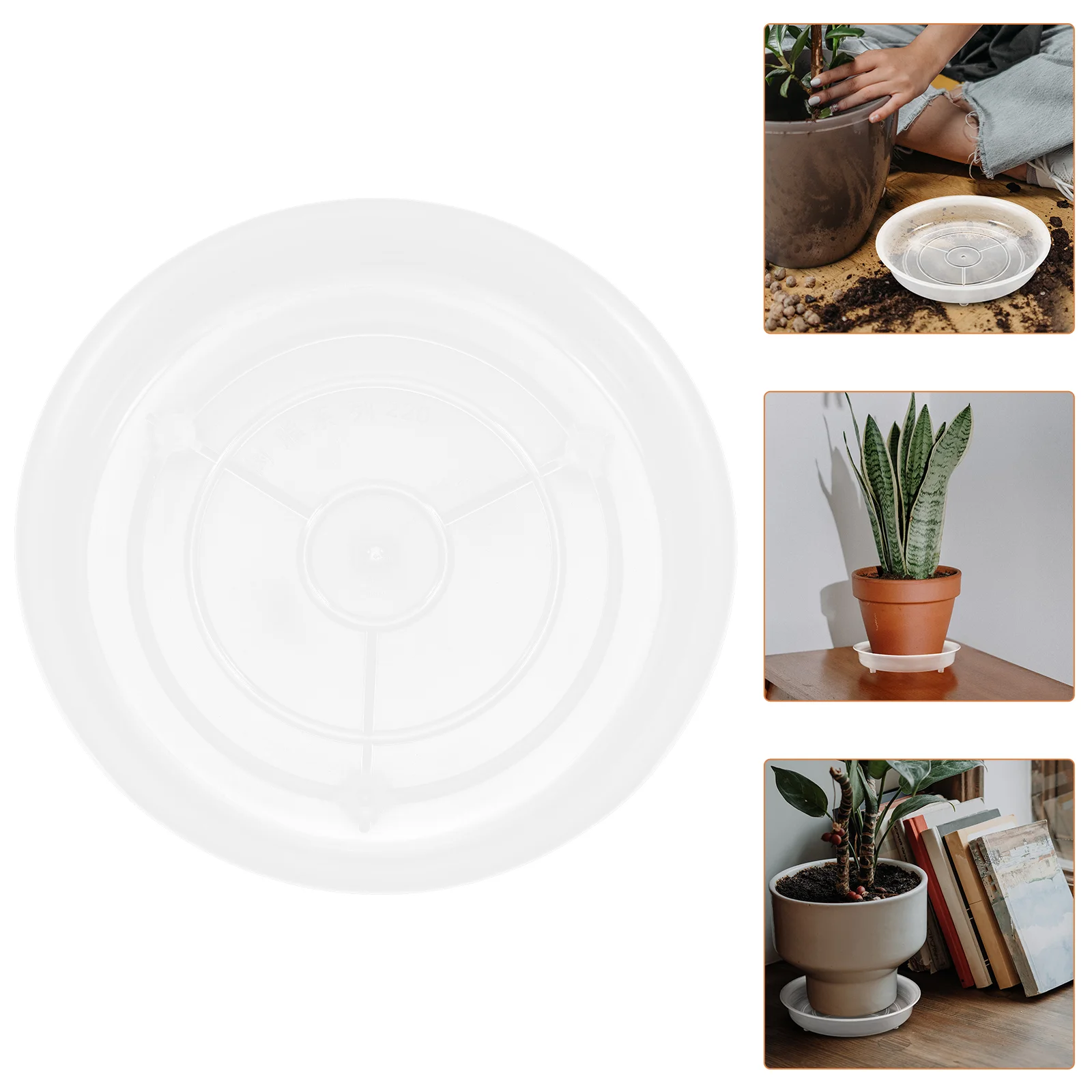 

4pcs Saucer Pot Tray Round Drip Tray Heavy Duty Saucers Trays