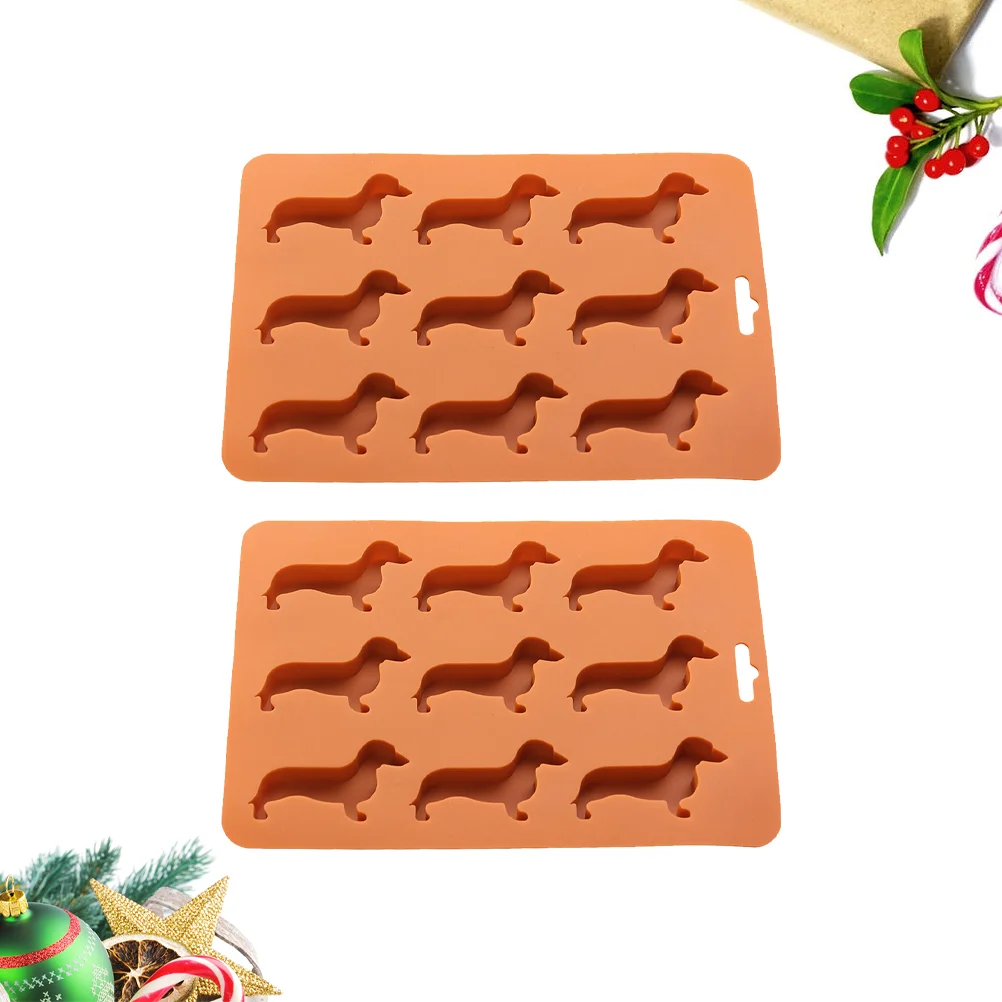 

2pcs Fondant Mold Cube Mold Silicone Mold Silicone Mold Chocolate Molds for DIY Cake Candy Dessert Resin Polymer Clay