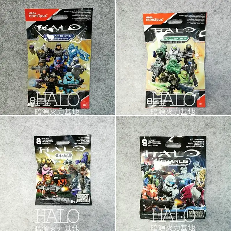

Mega Bloks Challenger Дельта Foxtrot Maverick ореол сборные строительные блоки пакет аниме экшн-фигурки модели игрушки Счастливый мешок подарки