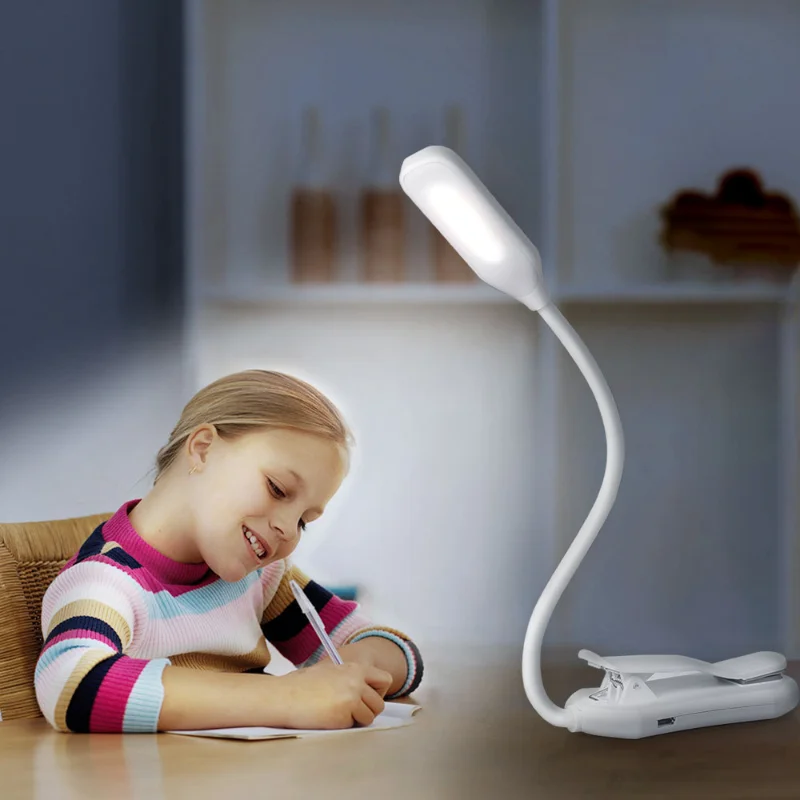 

Led Night Light Clip Lamp Learning Read Without Stroboscopic Eye Protection Usb Charging Led Lights Touch Folding Table Lamps