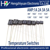 black square 1a 2a 3a 5a 250v thermal fuse cutoff 84c 102c 115c 125c 130c 135c 145c 150c degree led fuses temperature switches