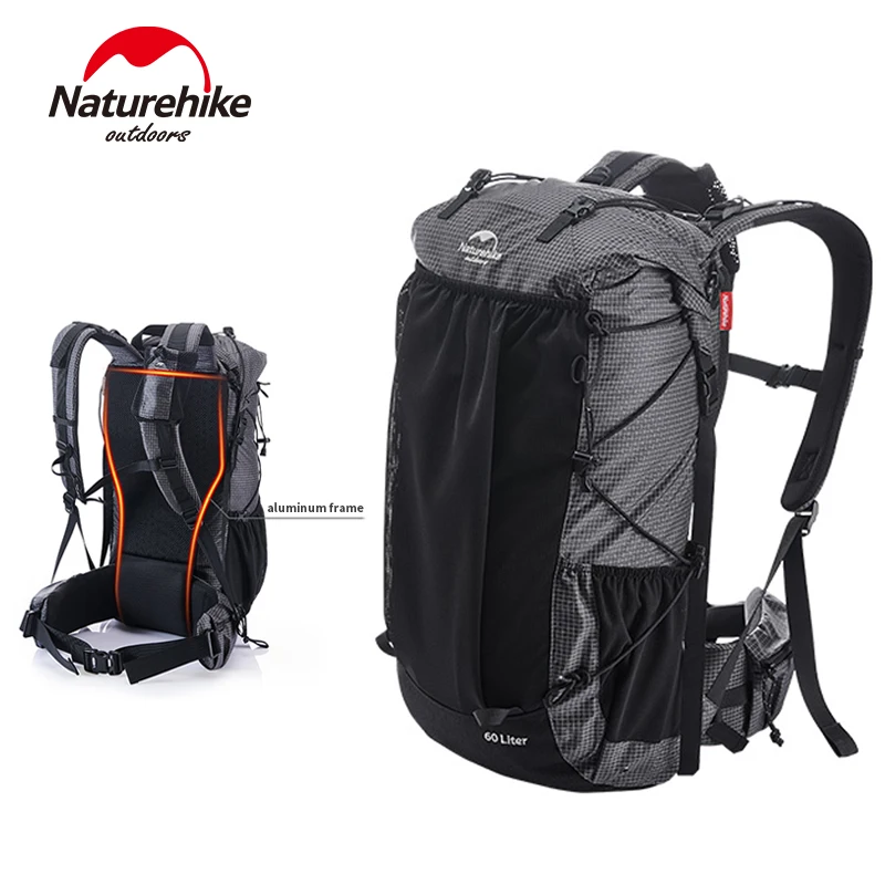 Сверхлегкий рюкзак Naturehike 60 + 5L/40L с рамкой водонепроницаемая дорожная сумка