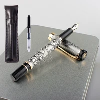 high quality jinhao golden dragon business office fountain pen student school stationery supplies ink pens calligraphy pens