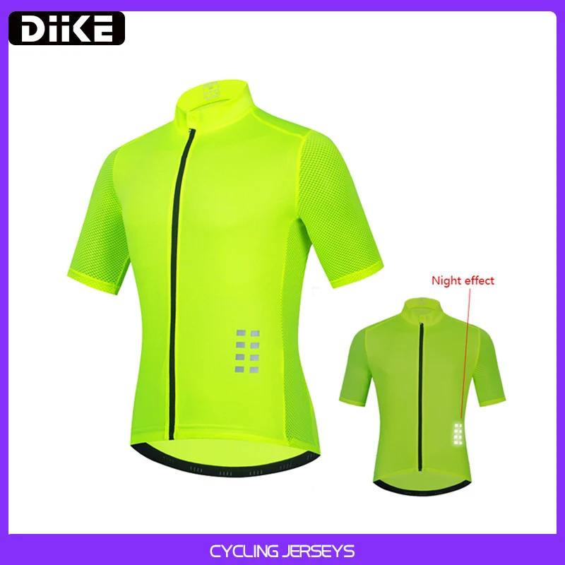 

Cycling Jersey Pro team Summer Short Sleeve Man DH MTB Bicycle Clothing Ropa Ciclismo Maillot Quick Dry Bike Shirt Reflective