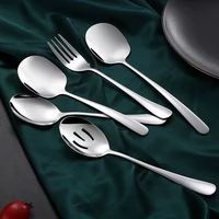 high quality designer cutlery set portable modern western dinner fork spoons cooking kitchen dessert platos tableware oa50ds