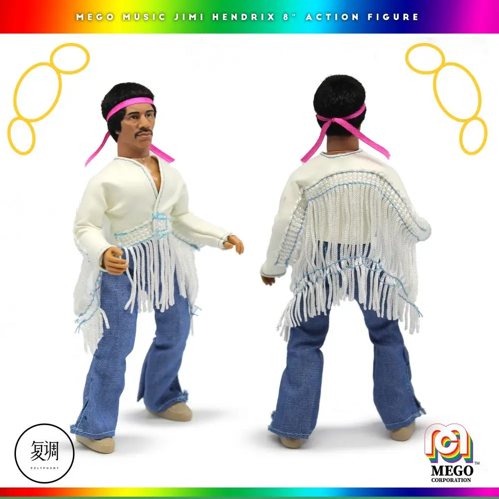

Mego Jimi Hendrix God of guitar экшн-фигурки Фильмы и ТВ 8 дюймов из ПВХ и ткани коллекционные подарки на хэллоуин куклы игрушки для мальчиков