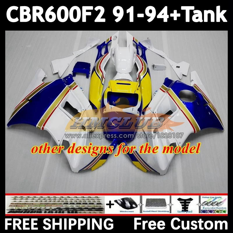 Фото Кузов + бак для HONDA CBR600 CBR 600F2 600 F2 FS 55No.8 заводской синий CBR600F2 91 92 93 94 CBR600FS 1991 1992 1993 1994 Обтекатели №5