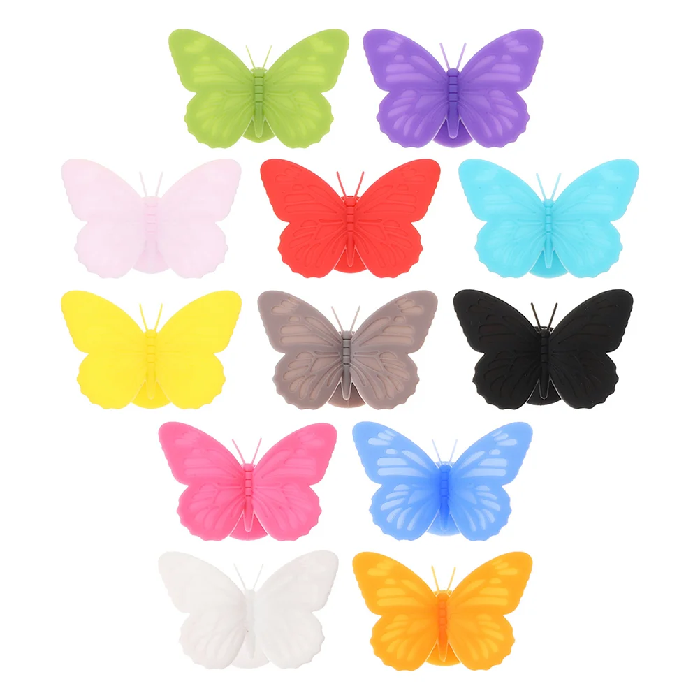 

Glass Markers Silicone Drink Identifiers Charms Tags Identifier Cup Shapedcharm Party Stickers Decorchampagne Cocktails Red