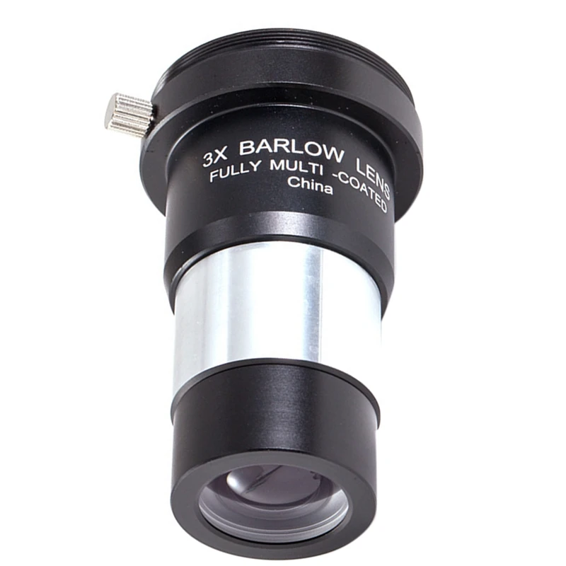 

NEW-1.25 Inch 3X Barlow Lens Fully Multi-Coated Metal Body with M42 Thread for Standard Telescope Eyepiece