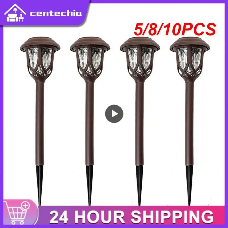 

5/8/10PCS Corrosion Resistance Solar Lawn Lamp Solar Pathway Lights Rainproof Led Solar Ground Light Intelligent Light Control