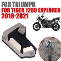for triumph tiger 1200 explorer tiger1200 2016 2021 motorcycle accessories kickstand foot side stand extension enlarger pad