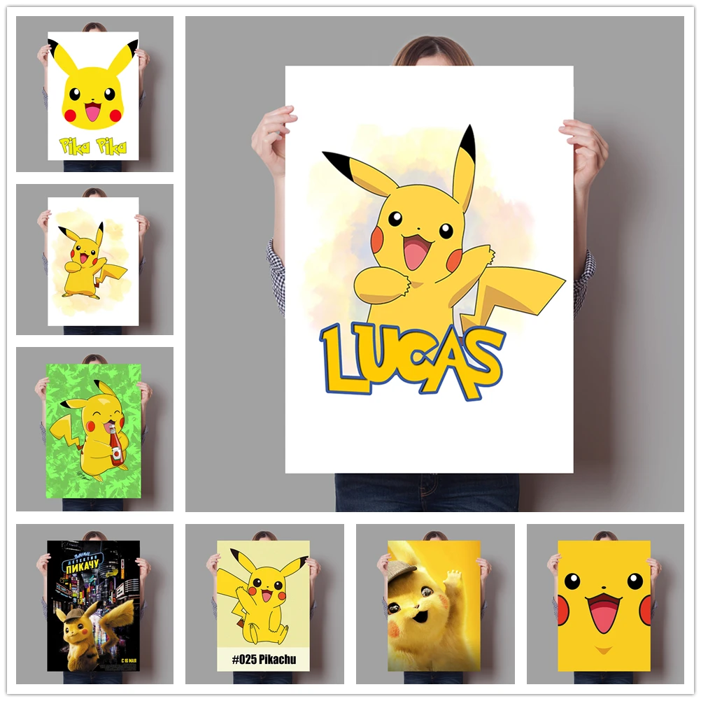 

Алмазная 5D картина «сделай сам», мультяшный милый покемон Пикачу, алмазная вышивка, Полный Круглый Набор для вышивки крестиком, картина для ...