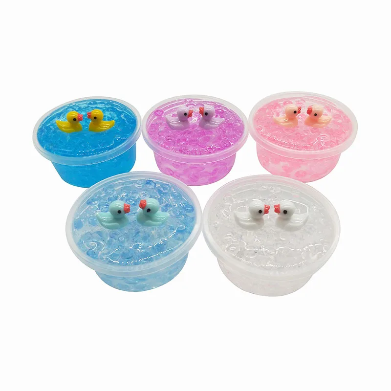 60ml/5color Slime Fluffy Crystal Duck Kids Toys Intelligence Development Pressure Resistant Children'S Toy Diy Clay For Children