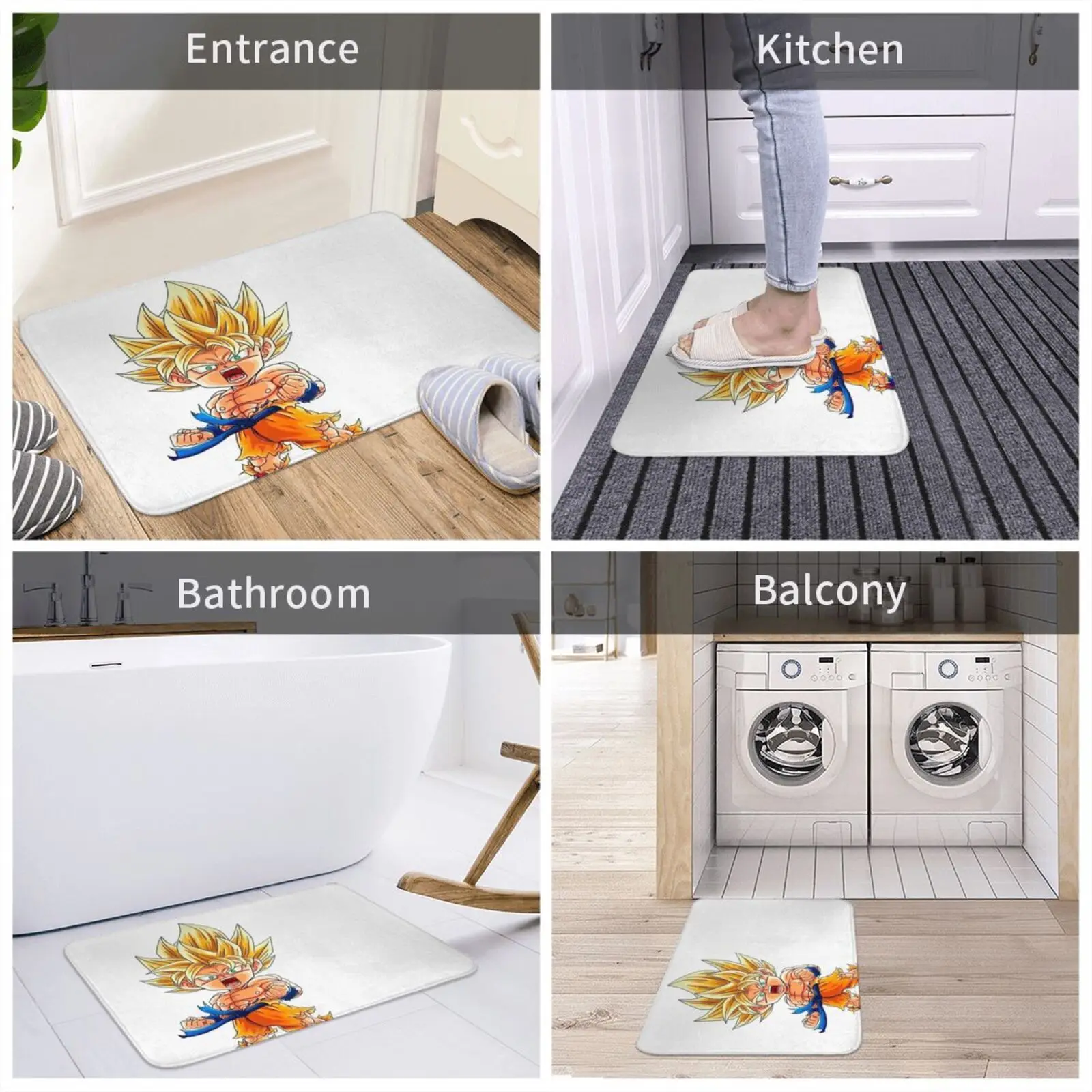 Мягкий Нескользящий Коврик с аниме Чиби драконом коврик подушка Аниме игра манга