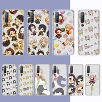 kimetsu no yaiba demon slayer anime phone case for samsung s20 s10 lite s21 plus for redmi note8 9pro for huawei p20 clear case