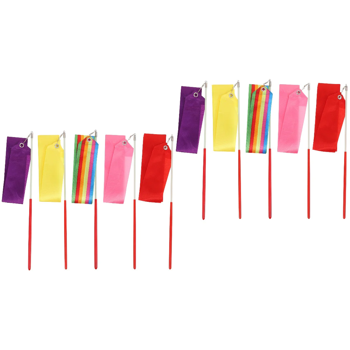 

10 Colored Ribbon Gymnastic Streamers Dance Streamers Gymnastics Ribbons
