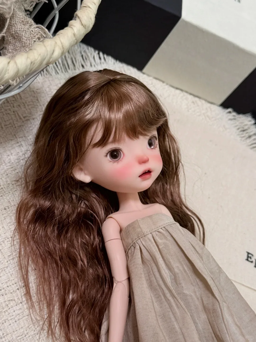 Фото Новая кукла BJD 1/6, полный набор Сяо Наши, милая девушка, высококачественная игрушка из смолы, подарок на день рождения, детские куклы в предложениях, шарнирные №1