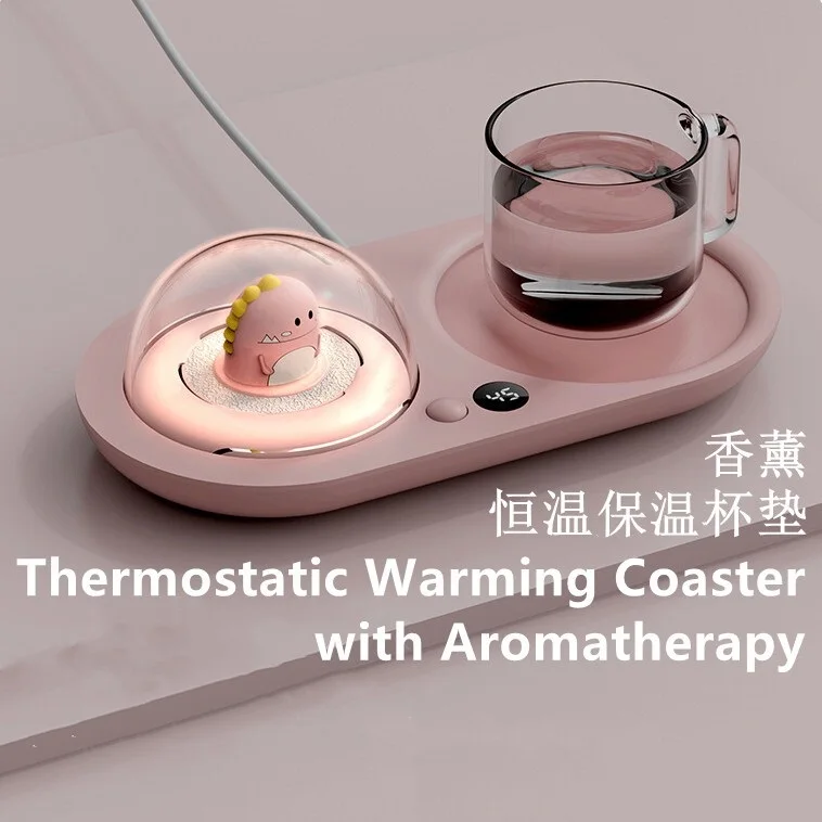 

Cup Warmer Heating Coaster 55° Keep Warm Coaster Water Coffee Milk Warmer 20W Cup Heater Cup Warmer