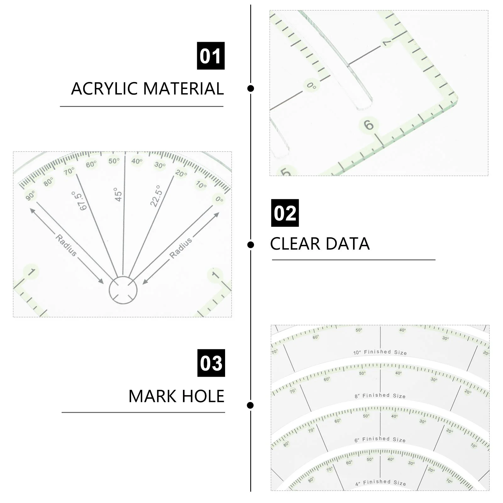 Цветная швейная линейка тканевая строчка для акриловых линеек руководство по