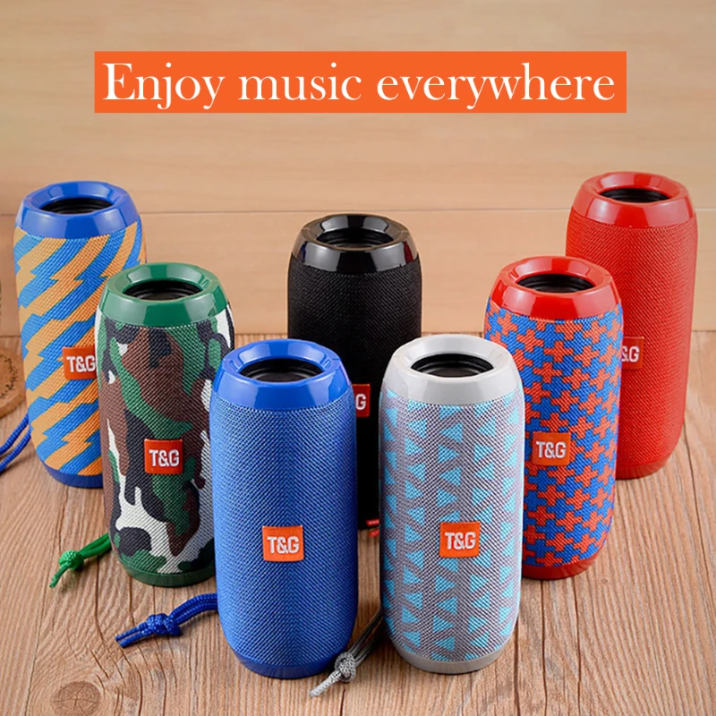

Waterproof Outdoor TG117 Portable Bluetooth-compatible Wireless Bass Column Computer Sound Box Radio USB Subwoofer Speakers