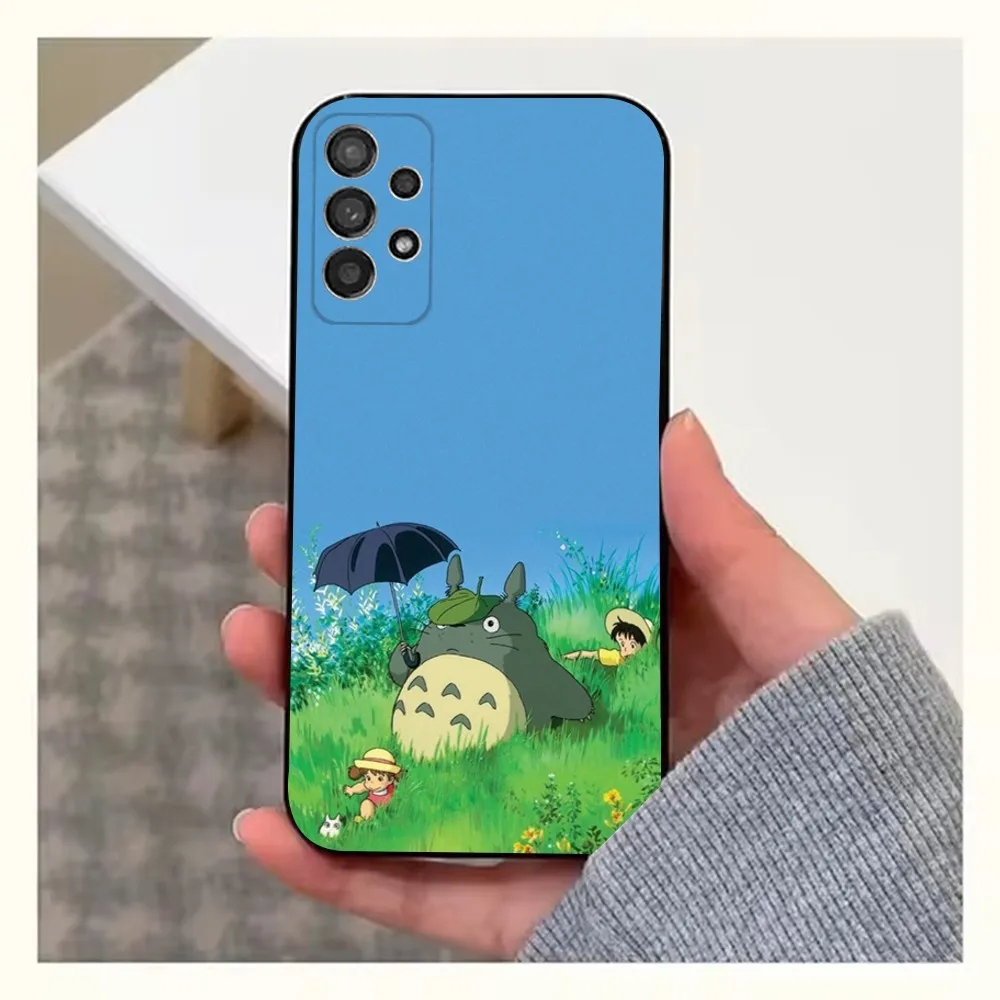 Чехол для телефона с рисунком T-Totoro-ES Samsung S25 S24 S23 S22 S20 S21 S10 Ultra Plus Lite FE мягкий