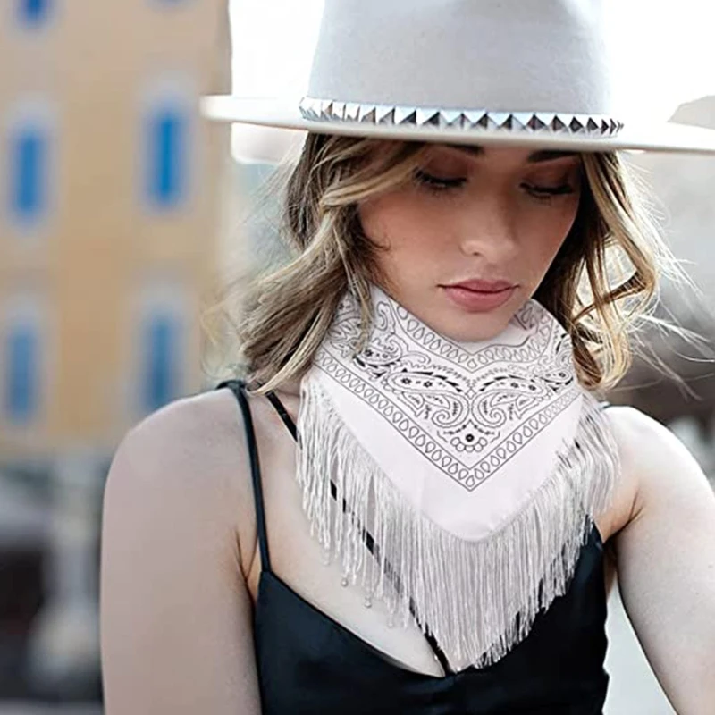 

Cowgirl Bandanas Sequin Fashion Cowgirl Bachelorette Fringe Bandanas Neckerchief Bandanas Bachelorette Bandanas