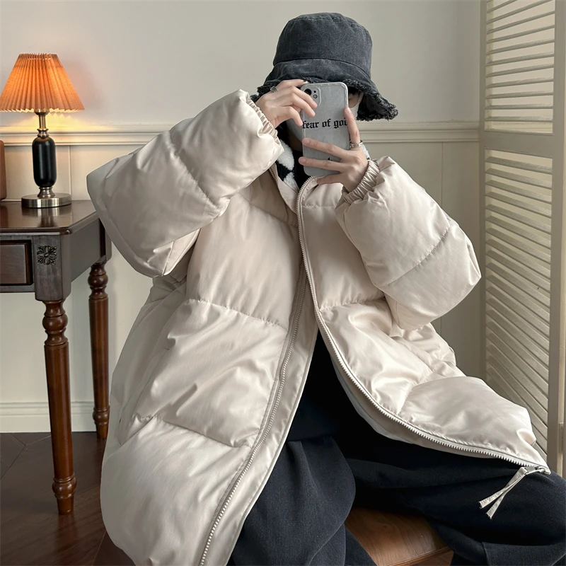 Winter Jacket Men Warm Fashion Casual Thickened Down Jacket Men Korean Loose Thick Short Coat Mens Parker Large Size M-5XL