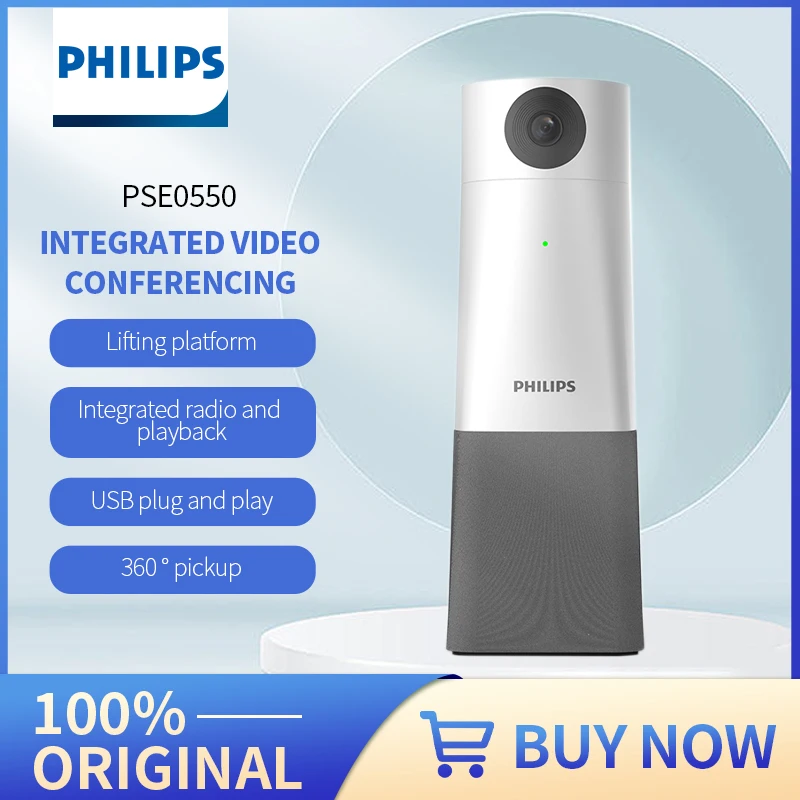Оригинальная смарт-камера PHILIPS PSE0550 для встреч, 4k, онлайн-решение для аудио и видеоконференций HD