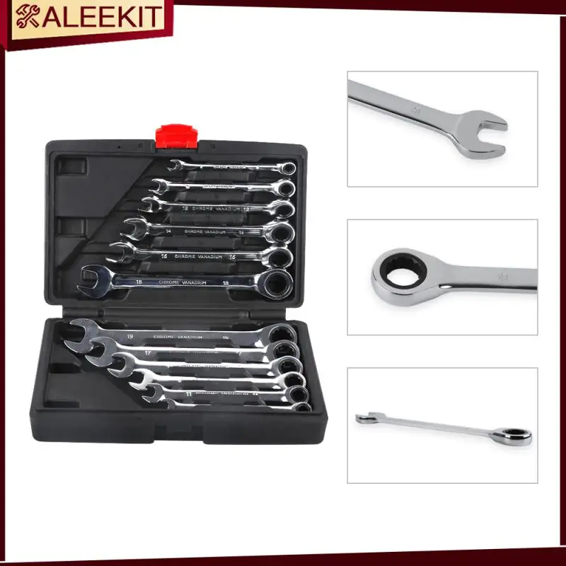 

Combination Ratchet Wrench, with Flexible Head, Dual-purpose Ratchet Tool, Ratchet Combination Set. Car Hand Tools HWC