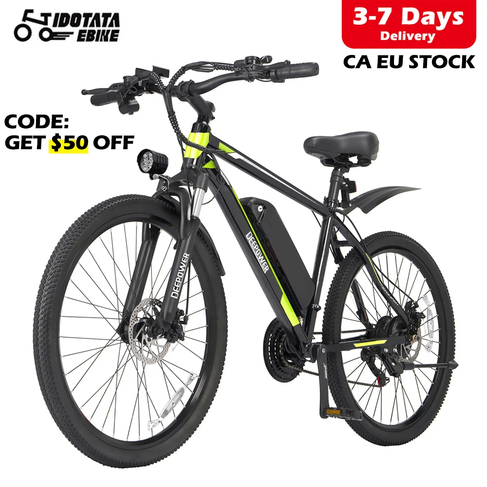 48v 12.8ah Lithium Battery 500w Adult Mountain Electric Bike
