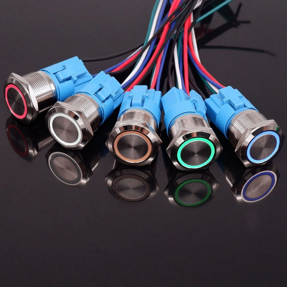 Кнопка переключения 22 мм товары для автомобилей кнопка включения/выключения