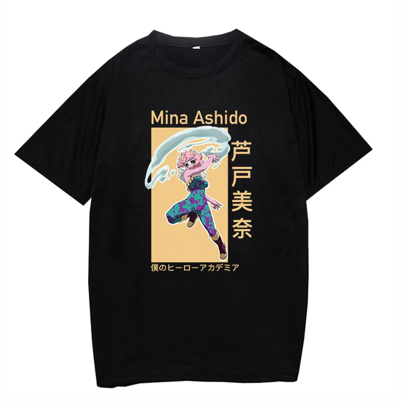 

Повседневные Мягкие топы унисекс My Hero Академия с графикой, классные повседневные черные топы в стиле хип-хоп с коротким рукавом для мужчин и...