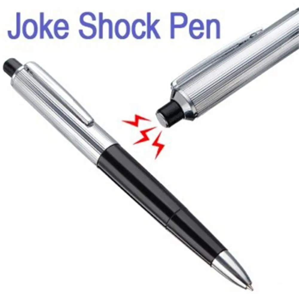 

Practice Toy Gift Novelty Funny Fool's Day Goods Kuso Prank Trick Shocking Ball Point Pen Electric Shock Pen Gag Joke