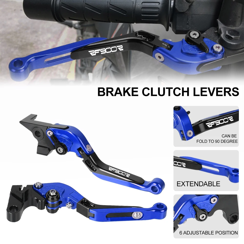 

Motorcycle Accessories Handbrake Adjustable Folding Extendable Brake Clutch Levers For Suzuki RF900R RF900 R 1994 1995 1996 1997