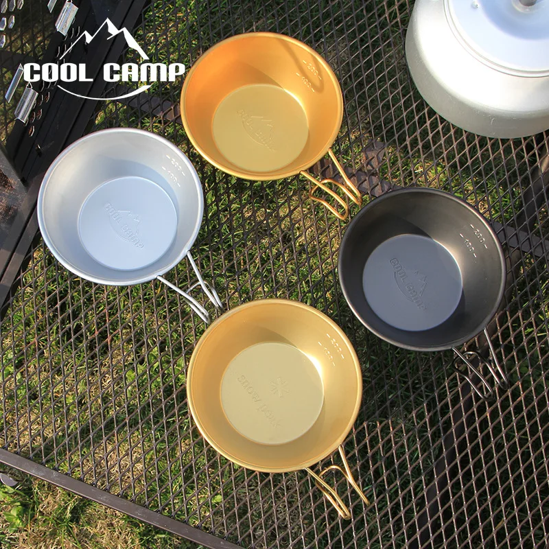 

304 Stainless Steel 300ml Shella Bowl Outdoor Camping Bowl Light Cookware Coffee Cup Water Cup Hanging Cup Portable Tableware