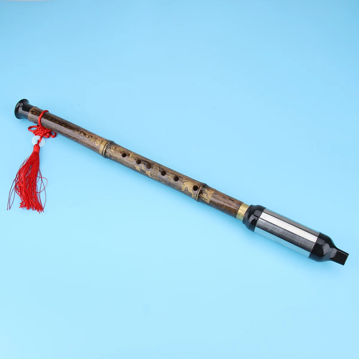 

Traditional Handmade Chinese Musical Instrument Purple Bamboo Flute Dizi in