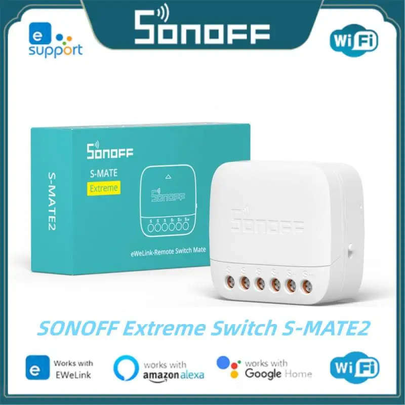 

SONOFF Extreme Switch Mate S-MATE2 eWeLink-дистанционное управление через Smart Switch для умного дома, работа с Alexa Google Home IFTTT