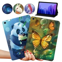 animal series tablet case for samsung galaxy tab a7 10 4 inch 2020 t500 t505 cute style anti fall leather stand cover case pen