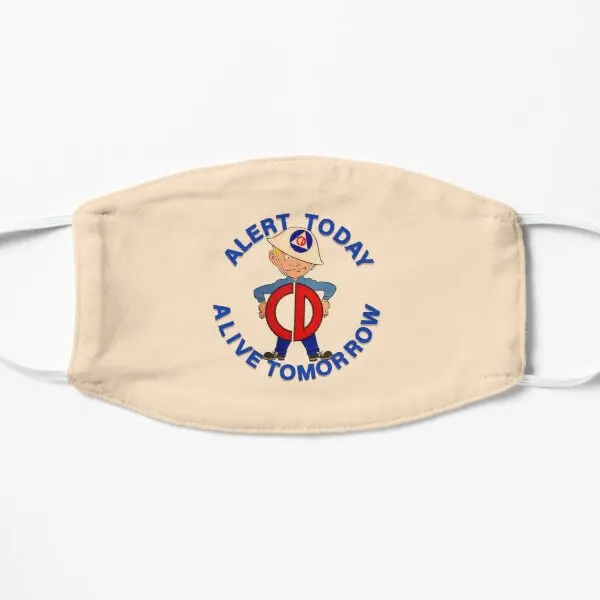 

Mr Civil Defense Flat Printing Face Mask Dustproof Winter Haze Cute Accessories Cotton Reusable Protective Unisex Breath Mouth