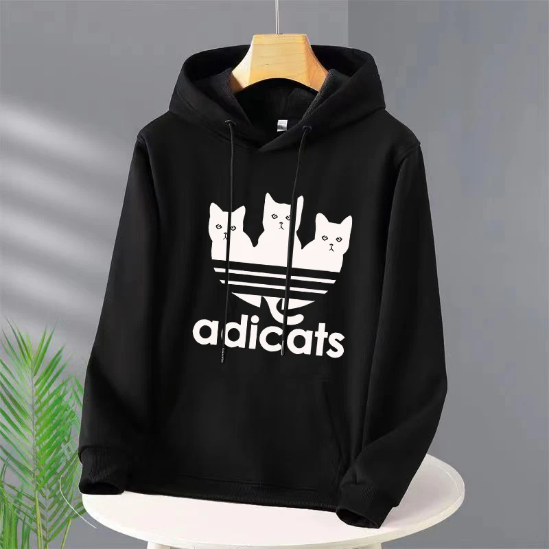 

Creativity Cat Printed For Men's/Women Casual Fashion Brand Hoodies Loose Pullover Versatile Comfortable Sweater With Hood Y2k