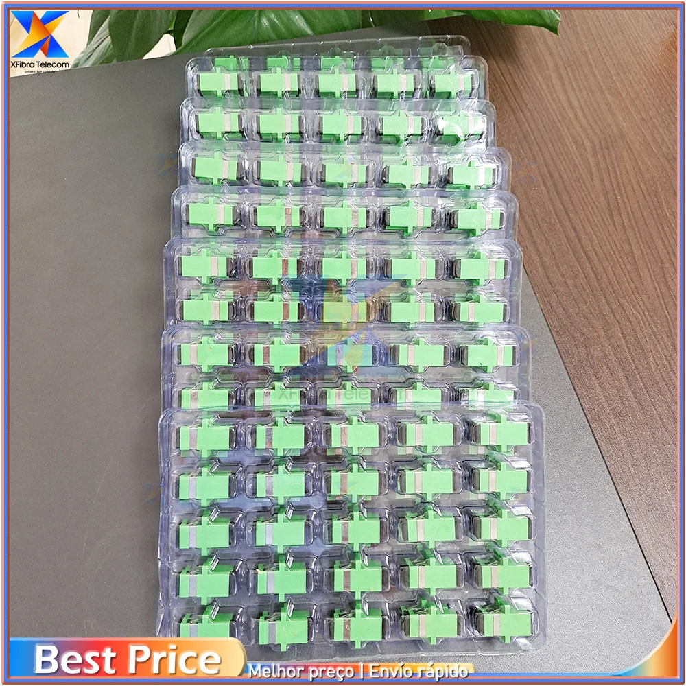 100 шт SC APC Simplex одномодовый волоконно-оптический адаптер SC волоконно-оптический соединитель SC APC Волоконно-фланцевый соединитель SC бесплатная доставка