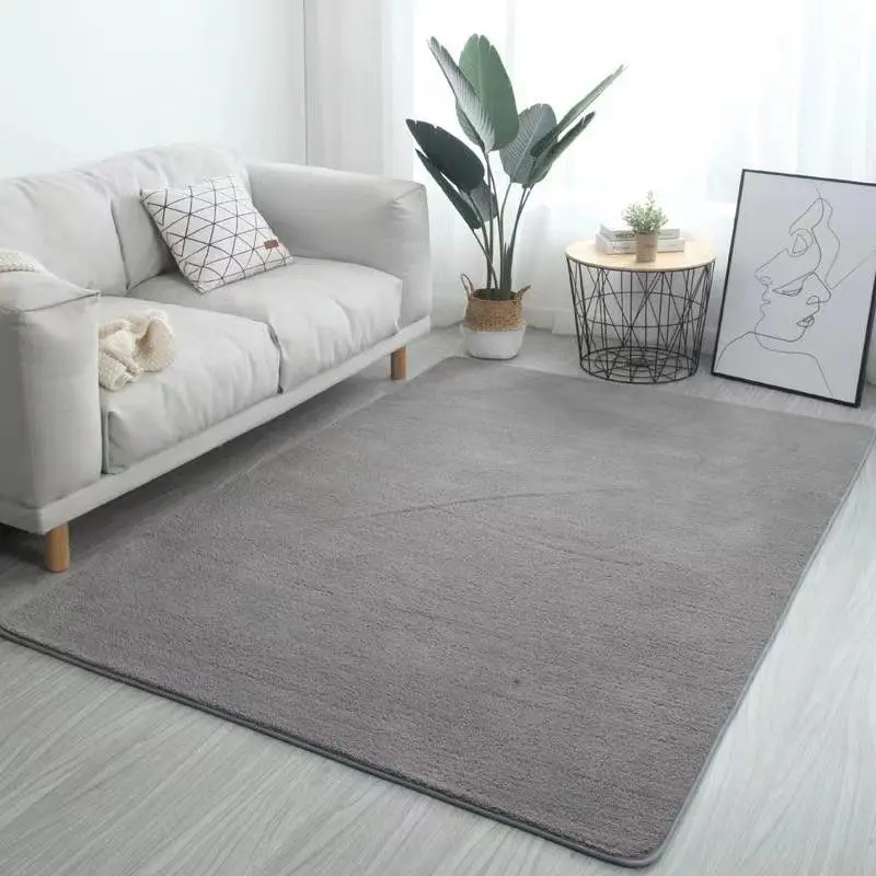 

Утолщенный мягкий ковер для гостиной, ковер для дивана, журнального столика, ковер большого размера для спальни, звуконепроницаемый однотонный нескользящий ковер для кабинета и офиса
