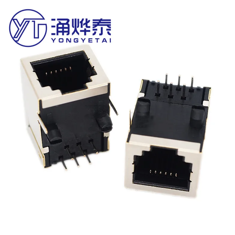 

YYT 10PCS RJ11 with shielding 6P telephone socket RJ12 with shielding 56-6P6C network socket