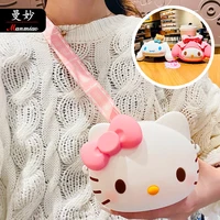 sanrio hello kitty cute shoulder bag anime mymelody cinnamoroll kuromi girl cartoon backpack coin storage bag cute messenger bag