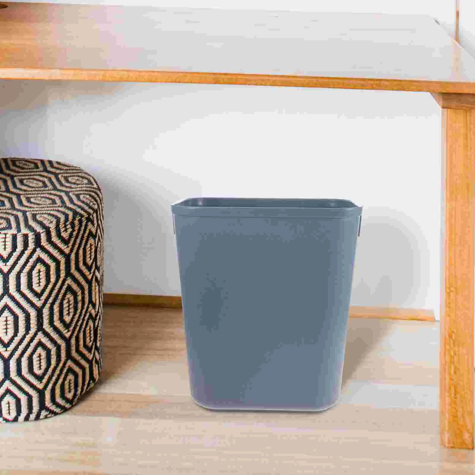 

Trash Can Bin Garbage Container Waste Wastebasket Bathroom Kitchen Black Car Basket Containers Cans Bedroom Rubbish Mini Desktop