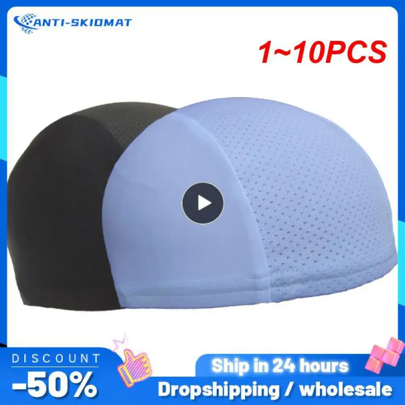 

1~10PCS Motorcycle Helmet Inner Caps Breathable Balaclavas Quick-drying Wicking Cooling Cycling Hat Men Women Sports Dome